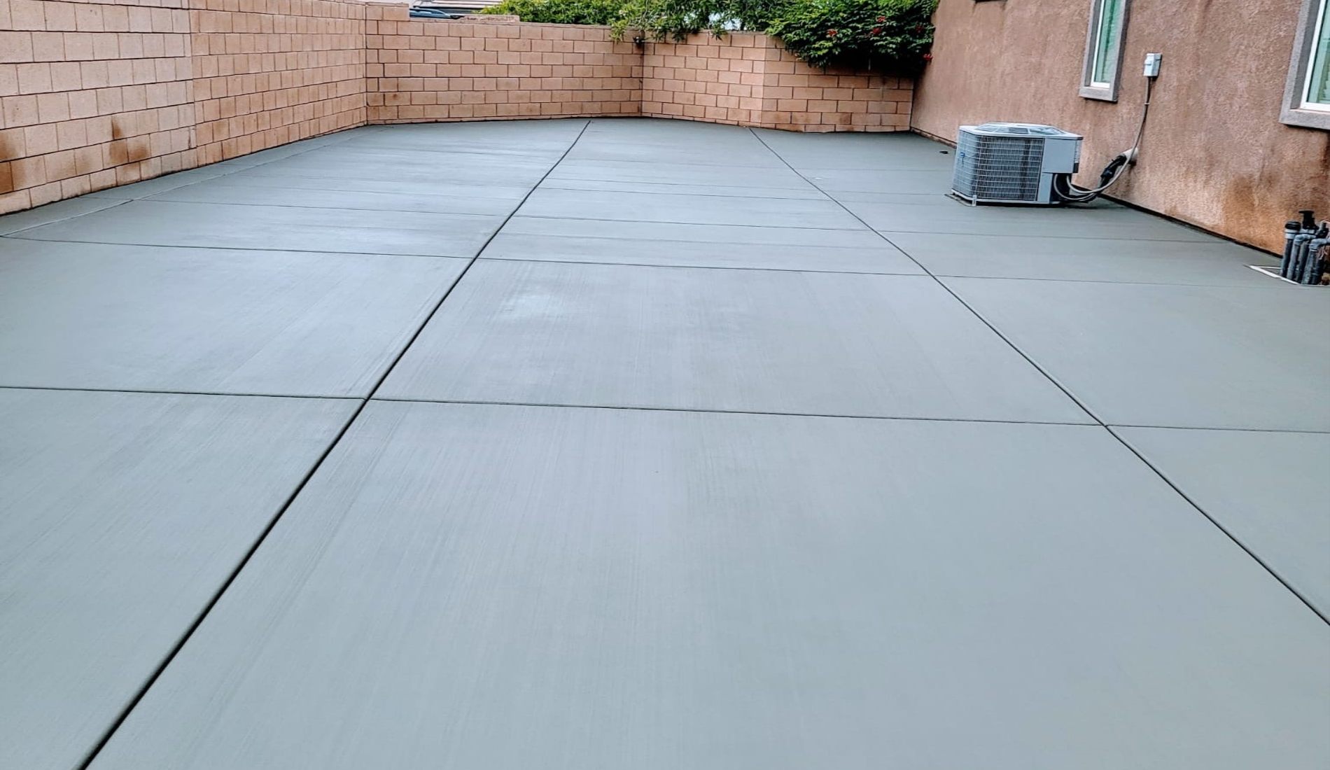 Patio concrete